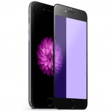 iPhone 7 4.7 - Anti-Glare 3D Edge-to-Edge Curved Full Screen Eye Protection Anti-Blue Light Tempered Glass Screen Protector - Black